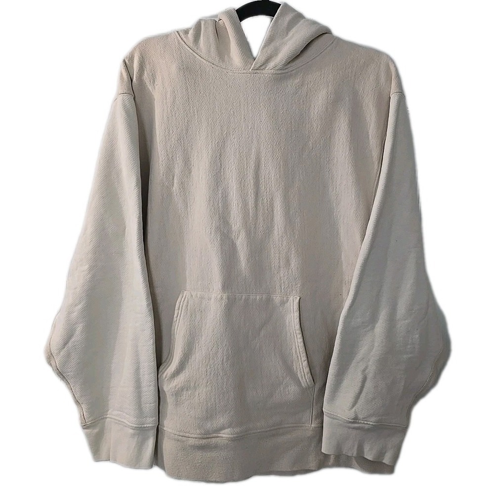 Yeezy Season 3 Off White Cream‎ Hoodie Sweatshirt Large Kanye West Oversized